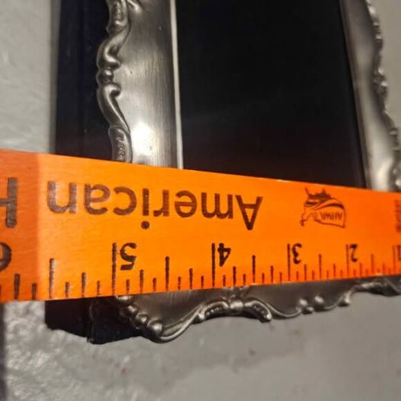 Pewter Picture Frame with Black Velvet Photo Album 5"x 7" - Picture 5 of 6